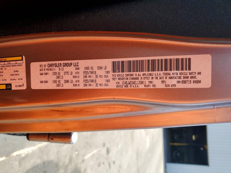 Aukcja sprzedaży 2014 Jeep Wrangler Unlimited, vin: 1C4BJWEG4EL133011, numer aukcji: 50964166