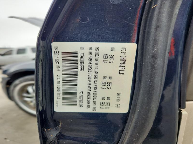 50004066 :رقم المزاد ، 2C3KA63H38H126262 vin ، 2008 Chrysler 300c مزاد بيع