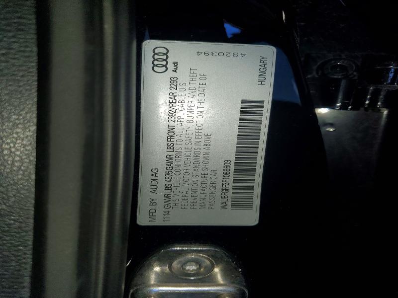 2015 Audi A3 მანქანა იყიდება აუქციონზე, vin: WAUBFGFF3F1086609, აუქციონის ნომერი: 50284506