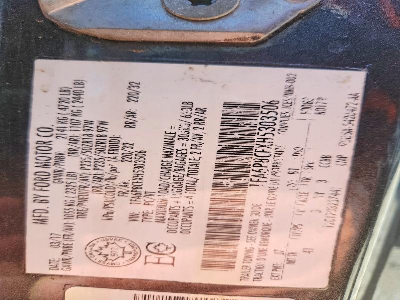 Aukcja sprzedaży 2017 Ford Mustang, vin: 1FA6P8CFXH5303506, numer aukcji: 51966536