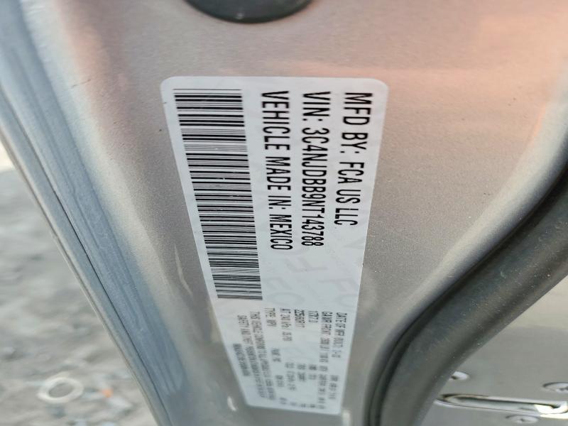 2022 Jeep Compass მანქანა იყიდება აუქციონზე, vin: 3C4NJDBB9NT143788, აუქციონის ნომერი: 50107746