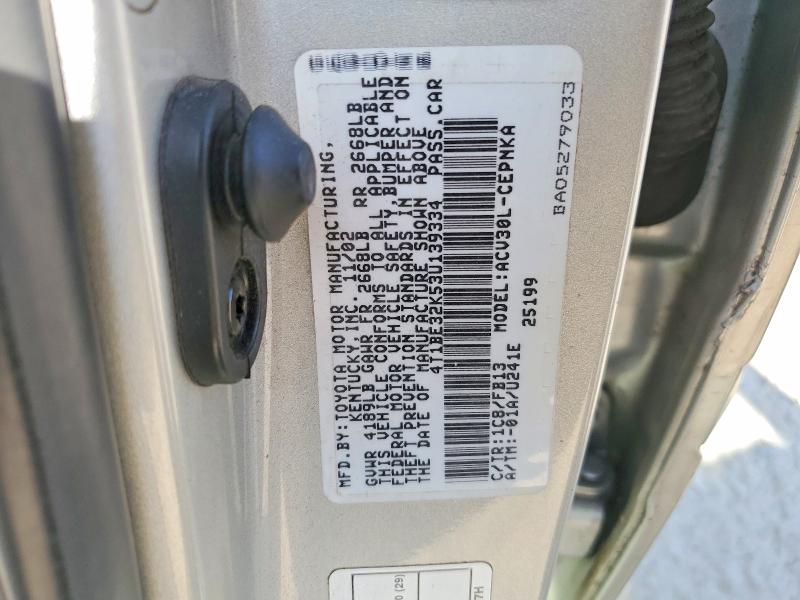 Aukcja sprzedaży 2003 Toyota Camry, vin: 4T1BE32K53U139334, numer aukcji: 48265846