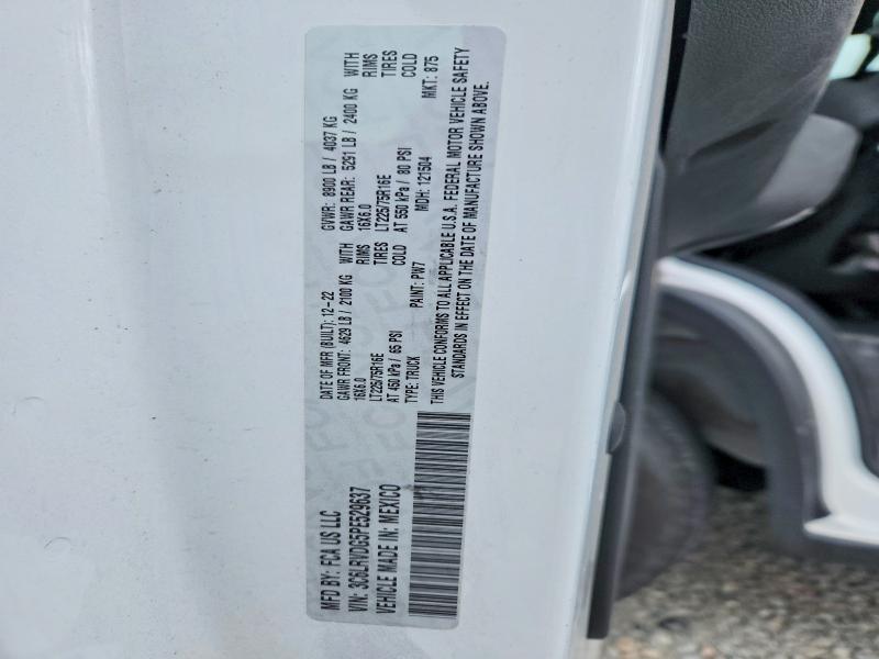 2023 Ram Promaster 2500 მანქანა იყიდება აუქციონზე, vin: 3C6LRVDG5PE529637, აუქციონის ნომერი: 49782556