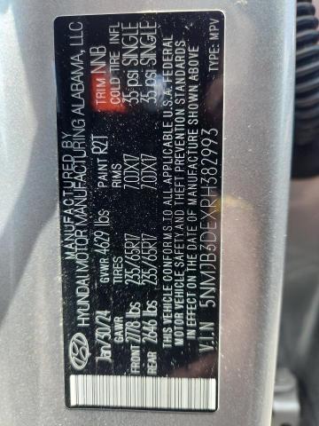 Aukcja sprzedaży 2024 Hyundai Tucson, vin: 5NMJB3DEXRH382993, numer aukcji: 49571596