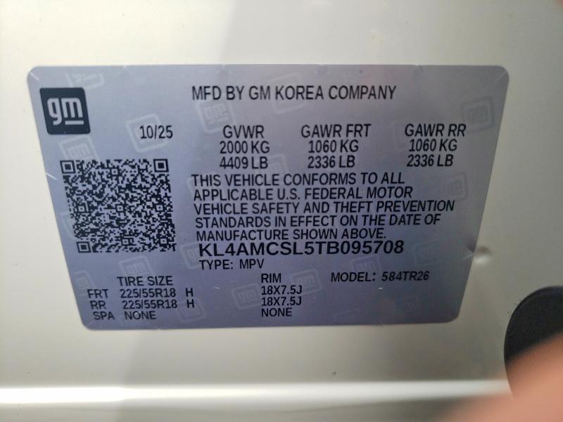 Aukcja sprzedaży 2026 Buick Encore Gx, vin: KL4AMCSL5TB095708, numer aukcji: 49151416