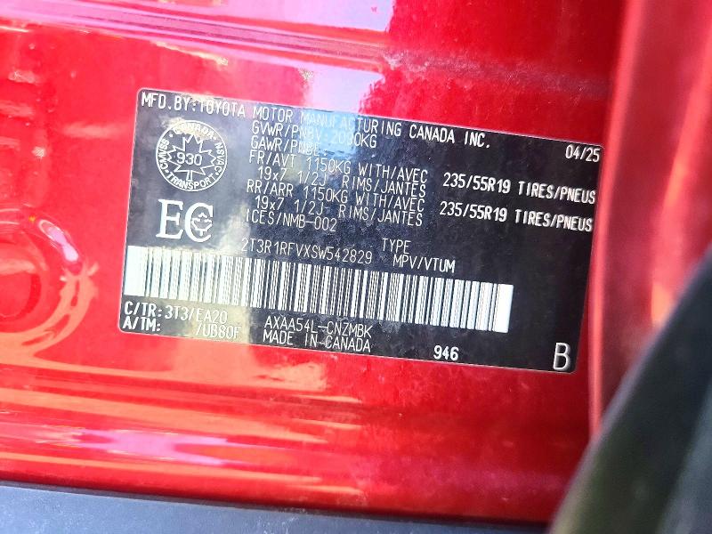 Продаж на аукціоні авто 2025 Toyota Rav4, vin: 2T3R1RFVXSW542829, номер лоту: 51398696