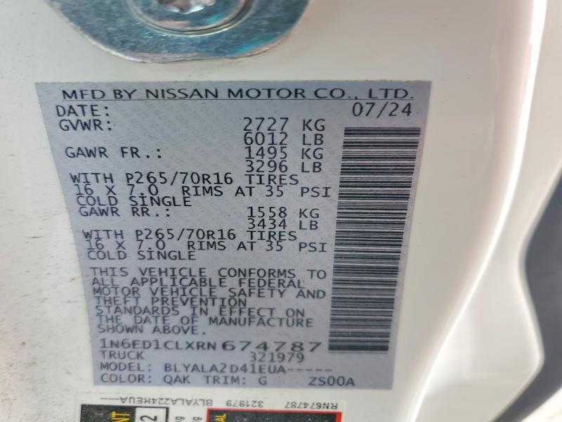 Продажа на аукционе авто 2024 Nissan Frontier, vin: 1N6ED1CLXRN674787, номер лота: 49148526