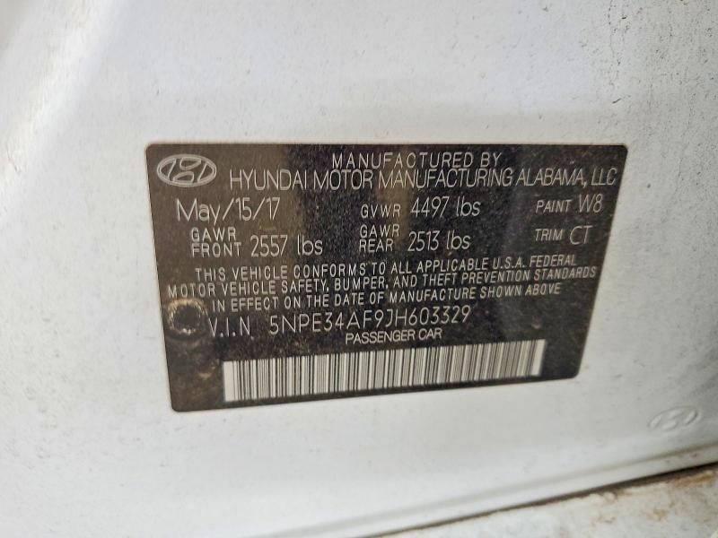 Aukcja sprzedaży 2018 Hyundai Sonata, vin: 5NPE34AF9JH603329, numer aukcji: 49934366