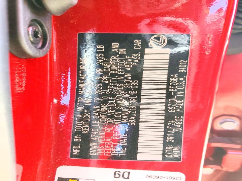 Aukcja sprzedaży 2024 Lexus Es 350, vin: 58AJZ1B13RU161085, numer aukcji: 48705226