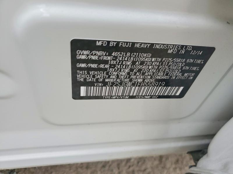 Aukcja sprzedaży 2015 Subaru Forester, vin: JF2SJGWC1FH558919, numer aukcji: 46800336