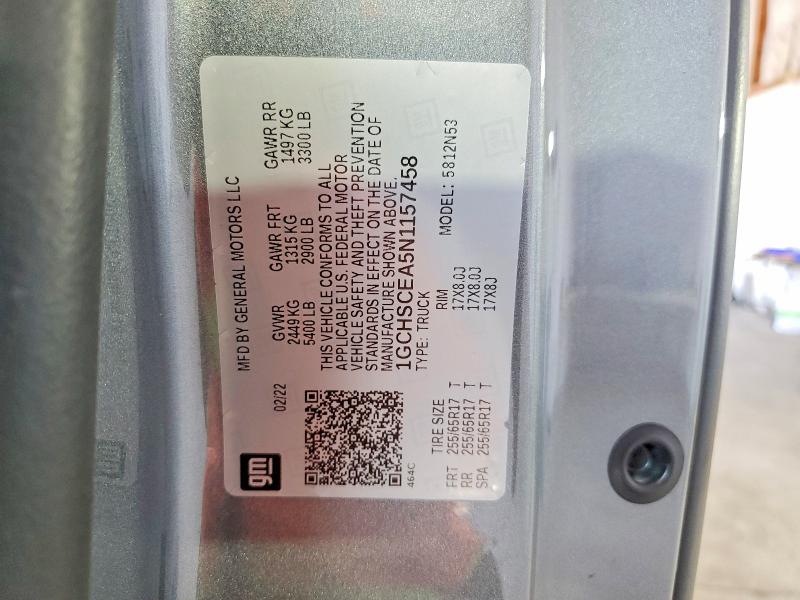 Продаж на аукціоні авто 2022 Chevrolet Colorado, vin: 1GCHSCEA5N1157458, номер лоту: 51990436