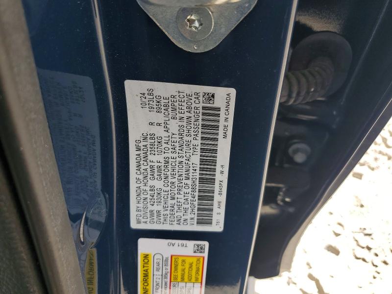 Продажа на аукционе авто 2025 Honda Civic, vin: 2HGFE4F88SH311417, номер лота: 50903366