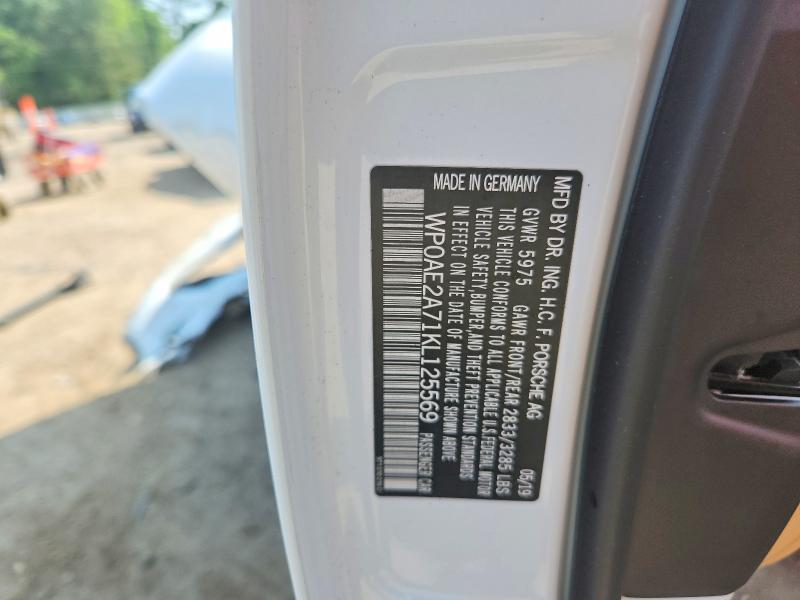 Продажа на аукционе авто 2019 Porsche Panamera, vin: WP0AE2A71KL125569, номер лота: 51688956