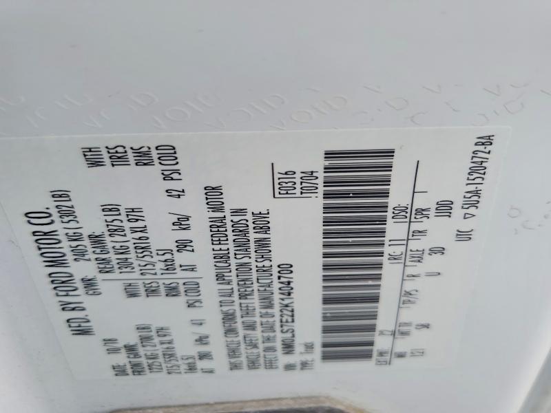 49249276 :رقم المزاد ، NM0LS7E22K1404700 vin ، 2019 Ford Transit Connect مزاد بيع