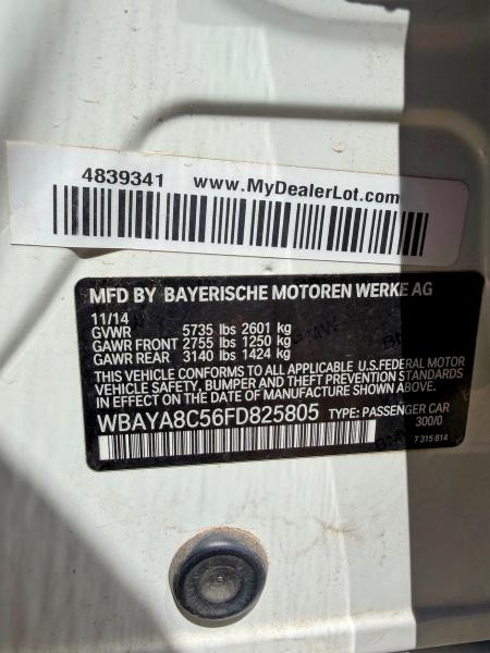 Aukcja sprzedaży 2015 Bmw 750, vin: WBAYA8C56FD825805, numer aukcji: 49050886