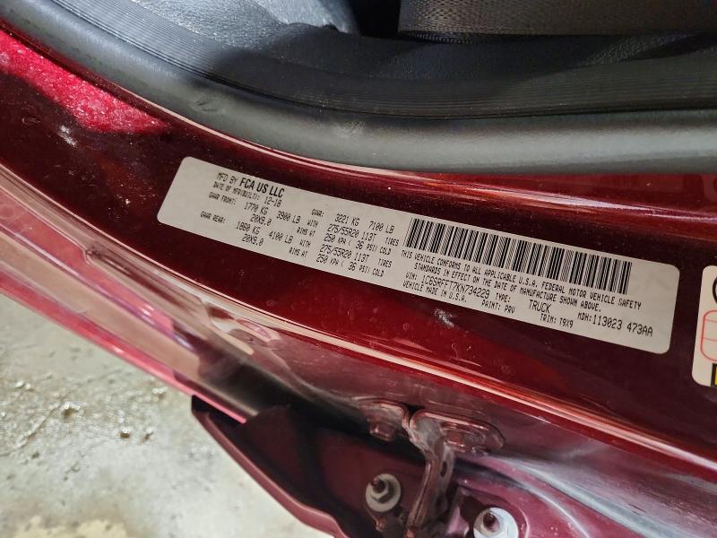 Продажа на аукционе авто 2019 Ram 1500, vin: 1C6SRFFT7KN734229, номер лота: 48825336