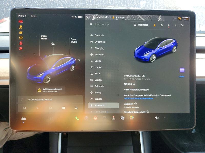 2020 Tesla Model 3 მანქანა იყიდება აუქციონზე, vin: 5YJ3E1EA6LF802290, აუქციონის ნომერი: 50822336