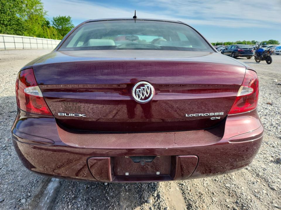 2006 Buick Lacrosse მანქანა იყიდება აუქციონზე, vin: 2G4WC582761284580, აუქციონის ნომერი: 50504166