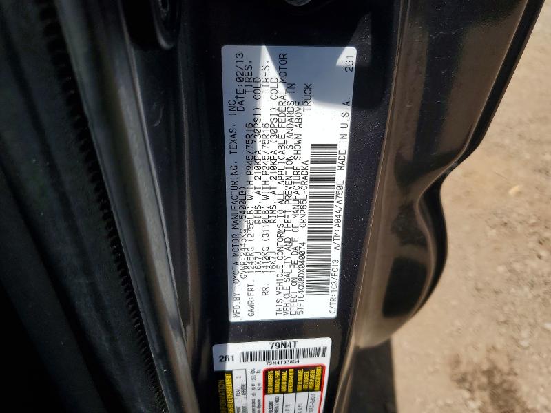 Aukcja sprzedaży 2013 Toyota Tacoma, vin: 5TFTU4GN8DX040074, numer aukcji: 50479146