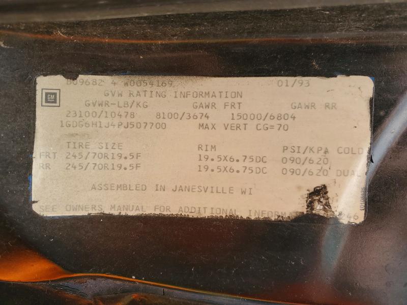 Auction sale of the 1993 Gmc Topkick, vin: 1GDG6H1J4PJ507700, lot number: 49382706