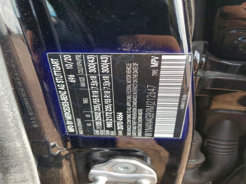 48523676 :رقم المزاد ، W1N4N4GB9MJ212647 vin ، 2021 Mercedes-benz Gla مزاد بيع