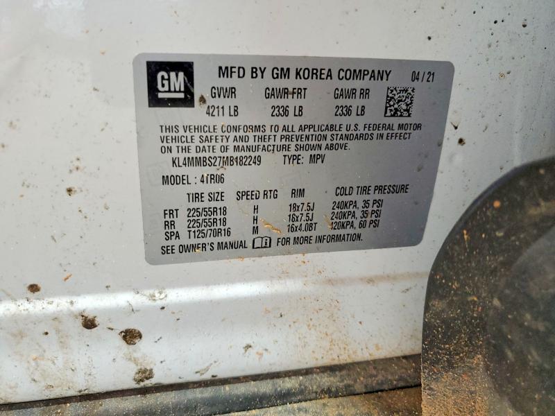 Продажа на аукционе авто 2021 Buick Encore Gx, vin: KL4MMBS27MB182249, номер лота: 51081386