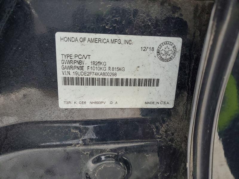 Aukcja sprzedaży 2019 Acura Ilx, vin: 19UDE2F74KA800298, numer aukcji: 48160846