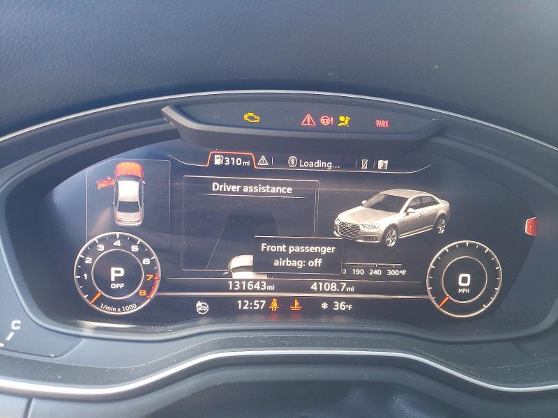 2017 Audi A4 მანქანა იყიდება აუქციონზე, vin: WAUENAF44HN014227, აუქციონის ნომერი: 47503466