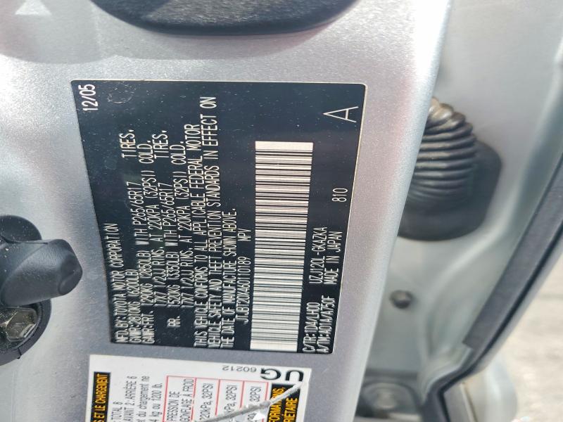 2006 Lexus Gx 470 მანქანა იყიდება აუქციონზე, vin: JTJBT20X460110189, აუქციონის ნომერი: 48880876