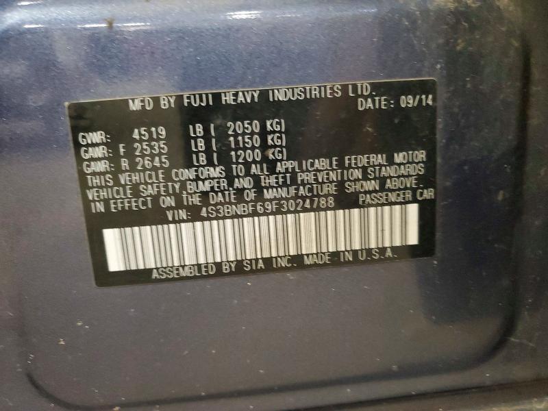 Продаж на аукціоні авто 2015 Subaru Legacy, vin: 4S3BNBF69F3024788, номер лоту: 49080046
