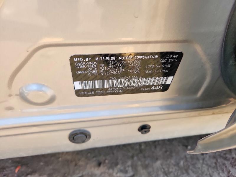 Aukcja sprzedaży 2020 Mitsubishi Rvr, vin: JA4AH3AU7LU602708, numer aukcji: 48649126