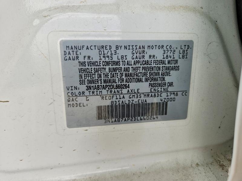 Продажа на аукционе авто 2013 Nissan Sentra, vin: 3N1AB7AP2DL660264, номер лота: 49669736