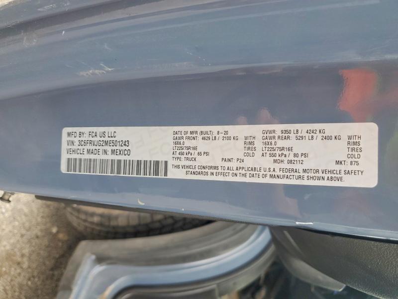 Aukcja sprzedaży 2021 Ram Promaster 3500, vin: 3C6FRVJG2ME501243, numer aukcji: 47599646