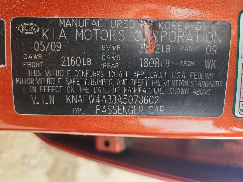 Продаж на аукціоні авто 2010 Kia Forte, vin: KNAFW4A33A5073602, номер лоту: 51507246