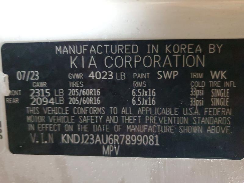 Aukcja sprzedaży 2024 Kia Soul, vin: KNDJ23AU6R7899081, numer aukcji: 48416666