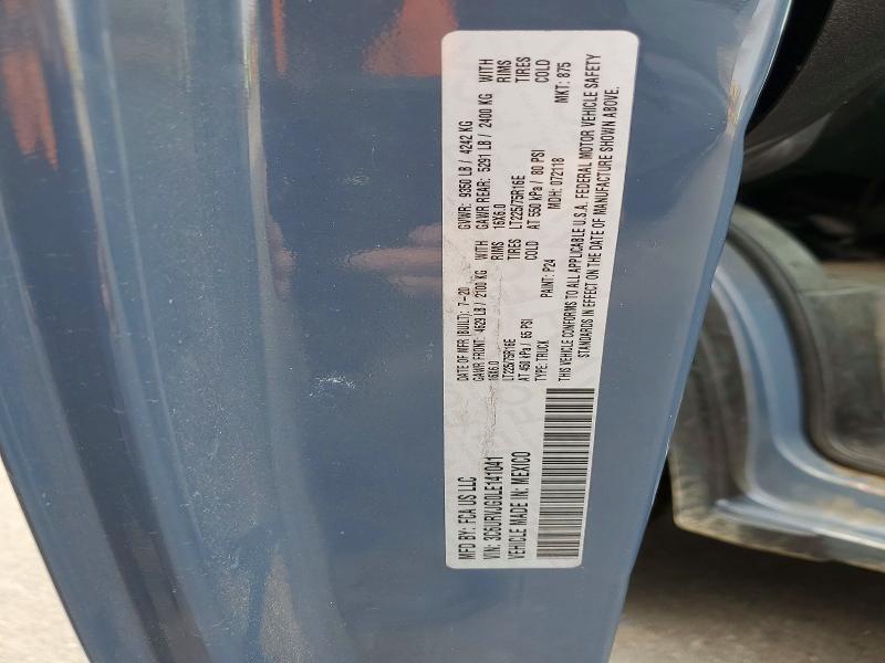 2020 Ram Promaster 3500 მანქანა იყიდება აუქციონზე, vin: 3C6URVJG0LE141041, აუქციონის ნომერი: 49304096