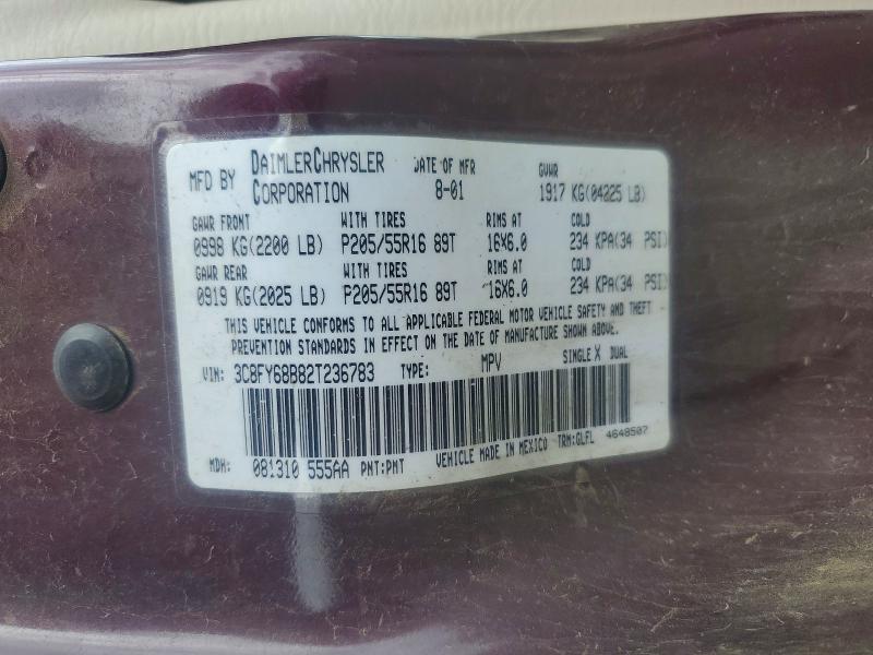 Aukcja sprzedaży 2002 Chrysler Pt Cruiser, vin: 3C8FY68B82T236783, numer aukcji: 51657436