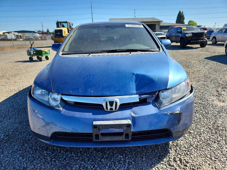 51209736 :رقم المزاد ، 1HGFA165X8L052831 vin ، 2008 Honda Civic مزاد بيع