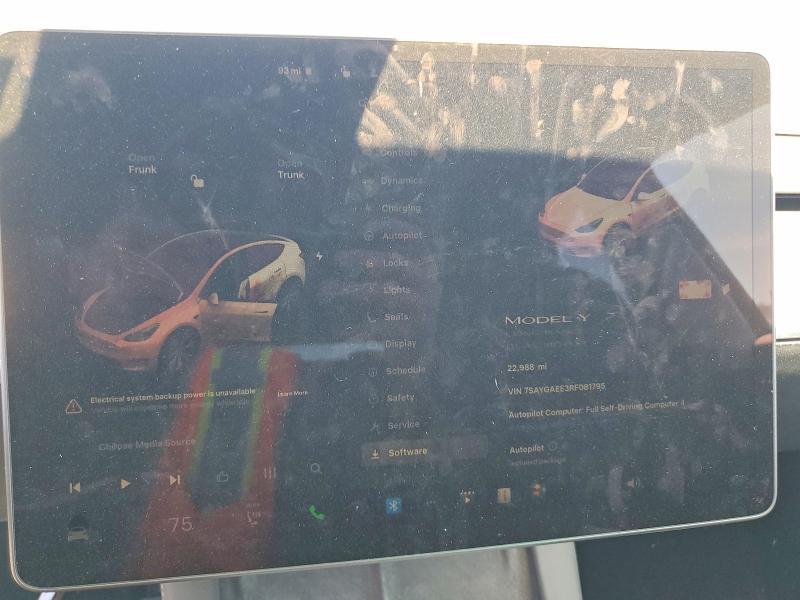 Aukcja sprzedaży 2024 Tesla Model Y, vin: 7SAYGAEE3RF081795, numer aukcji: 49122516