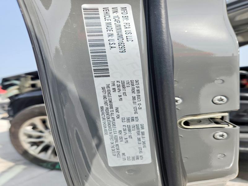 2021 Jeep Cherokee მანქანა იყიდება აუქციონზე, vin: 1C4PJMMX4MD162979, აუქციონის ნომერი: 51093246