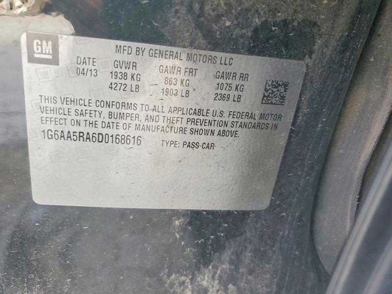 Aukcja sprzedaży 2013 Cadillac Ats, vin: 1G6AA5RA6D0168616, numer aukcji: 51031706
