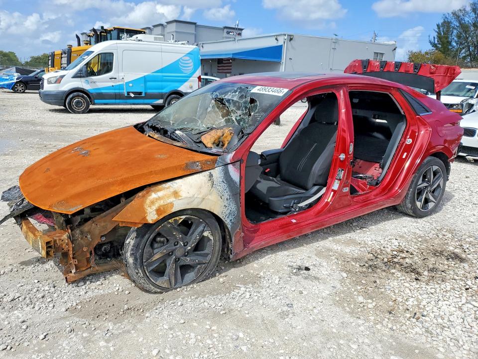 Продажа на аукционе авто 2021 Hyundai Elantra, vin: KMHLN4AG5MU147765, номер лота: 48933466
