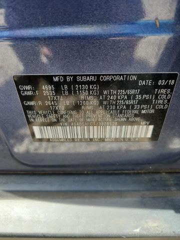 50226016 :رقم المزاد ، 4S4BSAFC1J3328128 vin ، 2018 Subaru Outback مزاد بيع