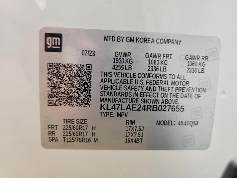 Продажа на аукционе авто 2024 Buick Envista, vin: KL47LAE24RB027655, номер лота: 51658966