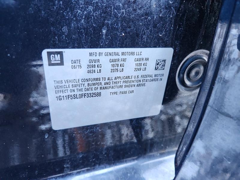 Продаж на аукціоні авто 2015 Chevrolet Malibu, vin: 1G11F5SL0FF332588, номер лоту: 49476866