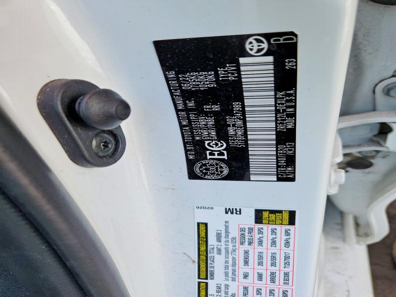 Aukcja sprzedaży 2022 Toyota Corolla, vin: 5YFBPMBE0NP347989, numer aukcji: 48192726