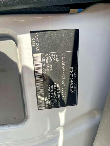 Продаж на аукціоні авто 2017 Mercedes-benz Sprinter, vin: WDAPE7CD5HP385696, номер лоту: 50439966