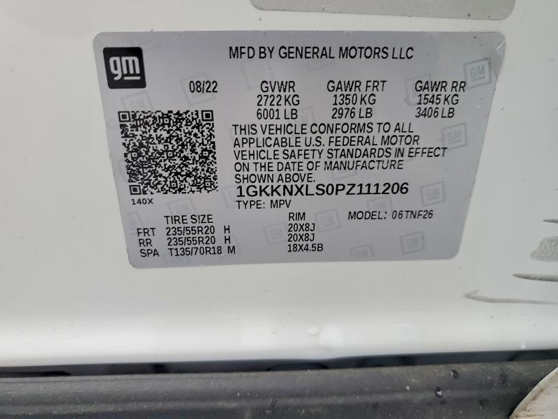Продажа на аукционе авто 2023 Gmc Acadia, vin: 1GKKNXLS0PZ111206, номер лота: 51689286