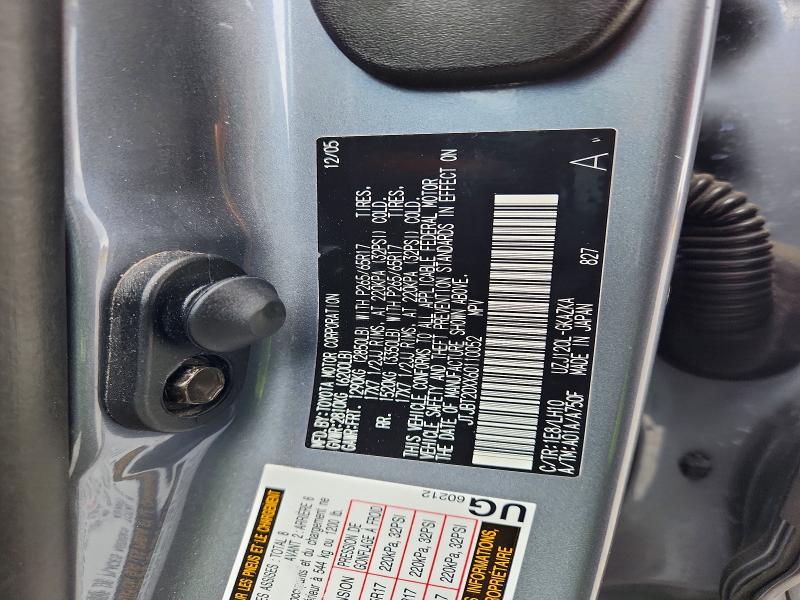 51210976 :رقم المزاد ، JTJBT20XX60110052 vin ، 2006 Lexus Gx مزاد بيع