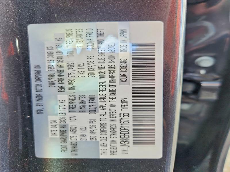 Aukcja sprzedaży 2024 Mazda Cx-90, vin: JM3KKEHD0R1167156, numer aukcji: 48100446